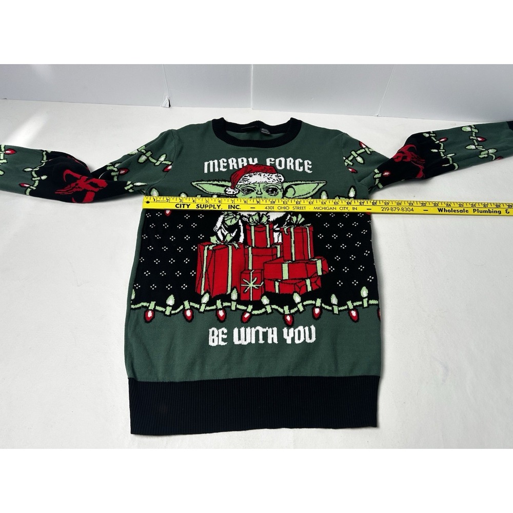 Star Wars Ugly‎ Christmas Sweater Baby Yoda Unisex Medium - Picture 7 of 9